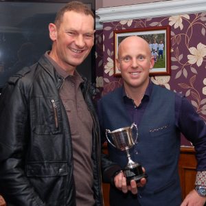 Paul Dennington and one of his trophies
