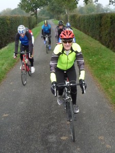 Club member Tim Revell with other Vb riders on a Wrinklies ride