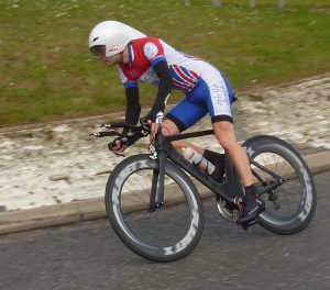 Mark "Titch" Richards at the roundabout